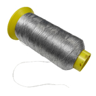 Vestuários e sapatas do controle estático de Grey Conductive Sewing Thread For