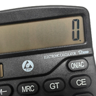 Anti calculadora estática do escritório livre de poeira preto da sala de limpeza de 12 dígitos da calculadora do ESD