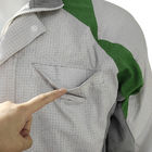 Linto livre fecho poliéster algodão tecido TC roupas de trabalho ESD jaqueta antistática casaco para laboratório