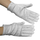 Luvas respiráveis da mão do algodão da sala de limpeza da segurança de 8.5CM