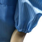 Blusa estática do ESD da listra unisex de 5mm anti para a sala de limpeza da classe 100