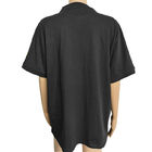 Unisex preto das anti T do algodão de 96% camisas estáticas do ESD para o laboratório da sala de limpeza
