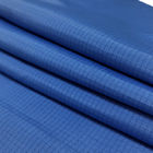algodão lavável livre de poeira azul do poliéster 33% da tela 65% do ESD Antistaic da grade de 4mm