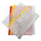 Saco estático livre de poeira do documento do saco A4 A3 ESD do arquivo do furo da sala de limpeza 11 anti com cor-de-rosa ou o amarelo