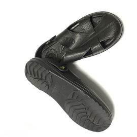 Parte superior segura do SPU de Toe Protected Blue Black White da sandália das sapatas Dissipative estáticas