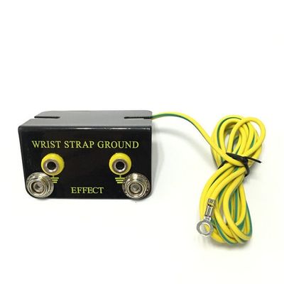 Da montagem dupla do banco do metal da correia de pulso do PVC/plutônio ESD soquete à terra Ring Terminal Connector