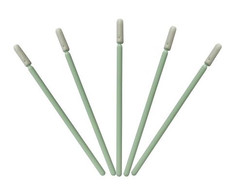 Da ponta redonda pequena da espuma de poliuretano dos materiais de consumo da sala de limpeza cotonetes de limpeza