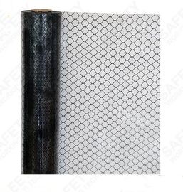 Folha estática impressa preta/clara do PVC da cortina da grade do ESD anti com linhas do carbono