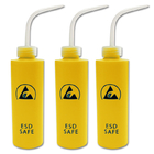 Uso industrial distribuidor seguro antiestático plástico da garrafa do ESD do HDPE amarelo da cópia