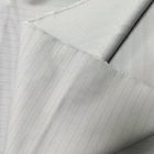 O cinza 10mm listra a fibra do carbono do poliéster 1% do tecido de algodão 65% do poliéster do ESD do peso pesado
