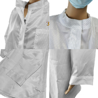 Fatos redondos da blusa da sala de limpeza do pulôver da luva com dissipação estática segura