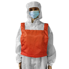A veste alta livre de poeira da segurança da visibilidade do ESD da sala de limpeza conforma-se ao padrão do IEC 61340