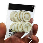 10pc Camas de dedos de látex Lâmina de dedos de látex natural descartável para uso industrial