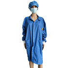 Vestido ESD à prova de poeira Spandex Manseta livre de poeira Poliéster Lint livre de borracha para laboratório sala limpa