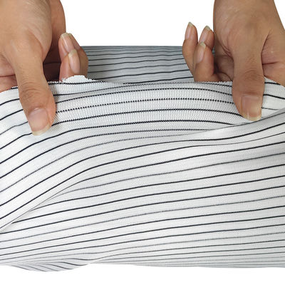 Tecido de fibra de poliéster de algodão de 6 mm branco, de 240 gramas, de tecido de fibra de poliéster, de malha ESD antiestática