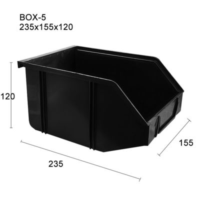 235*155*120mm PP Plástico Muitos Desenhos Durável Sem Linta ESD Caixa de Envio Antistática