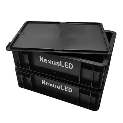Caixa eletrônica antiestática SMT Rack Black PCB embalagem Componente de armazenamento Container bandeja de plástico ESD Caixa antiestática