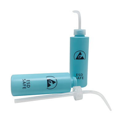 500 ml ESD frasco de lavagem antiestático de plástico tipo de compressão Dispensador de álcool Dispensador de cola antiestática para área segura ESD