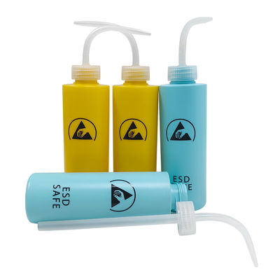 500 ml ESD frasco de lavagem antiestático de plástico tipo de compressão Dispensador de álcool Dispensador de cola antiestática para área segura ESD