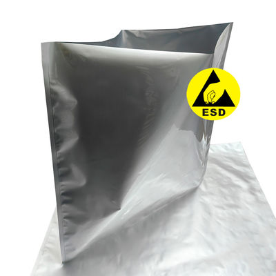 60*60cm ESD Sacos de folha de alumínio de boca plana Saco de proteção de embalagem antistática impermeável selado por calor