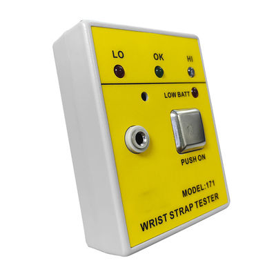 Amarelo HZR-171 Testador de pulso portátil Eletrostático Tester para pulso Tester de pulso em fábricas de eletrônicos