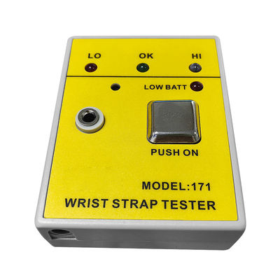 Amarelo HZR-171 Testador de pulso portátil Eletrostático Tester para pulso Tester de pulso em fábricas de eletrônicos