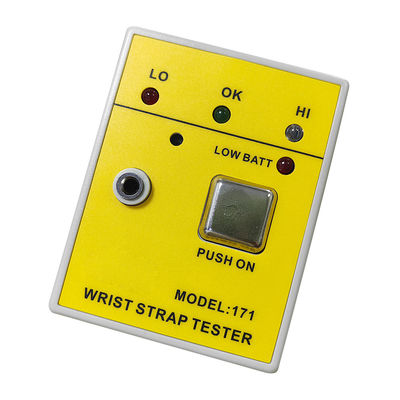 Amarelo HZR-171 Testador de pulso portátil Eletrostático Tester para pulso Tester de pulso em fábricas de eletrônicos