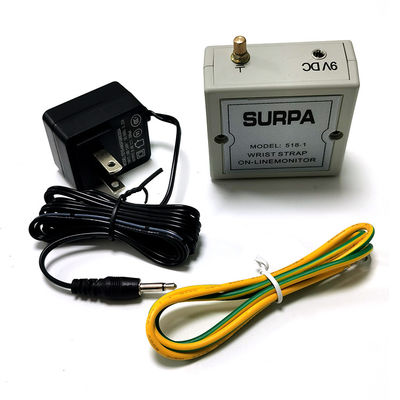 Monitor de pulseira antistática 518-1 Alarme de anel eletrostático Esd Tester de pulseira
