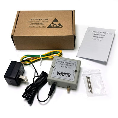 Monitor de pulseira antistática 518-1 Alarme de anel eletrostático Esd Tester de pulseira