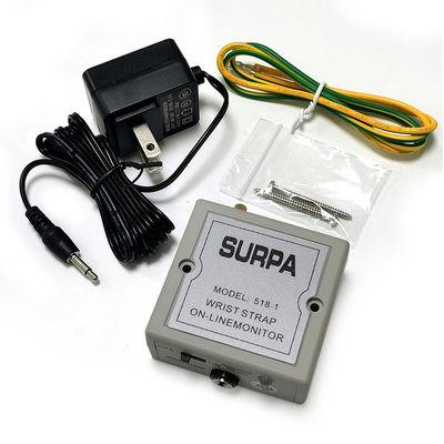 Monitor de pulseira antistática 518-1 Alarme de anel eletrostático Esd Tester de pulseira
