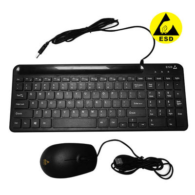 Cleanroom Use ESD Preto ESD Antistático teclado com fio mouse para laboratório