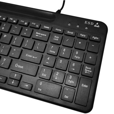 Cleanroom Use ESD Preto ESD Antistático teclado com fio mouse para laboratório