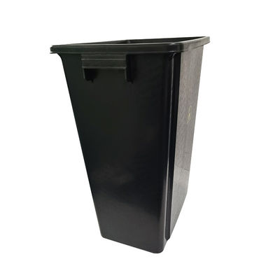 Resíduos de plástico preto reciclados ESD Lixeira antistática de lixo para uso em salas limpas