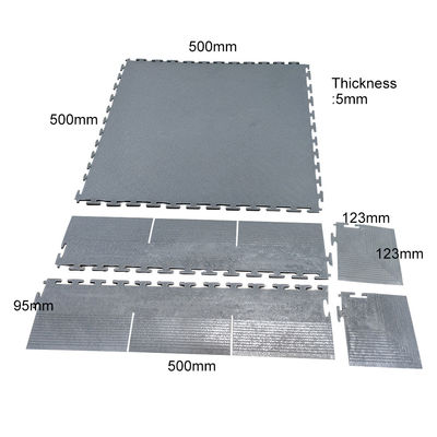 600x600mm ESD Removível Anti-estático Interlocking PVC material de piso de vinil para hospital / sala limpa