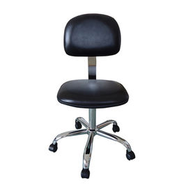Cadeiras ergonômicas do ESD altura ajustável estática de couro confortável da cadeira do plutônio da anti