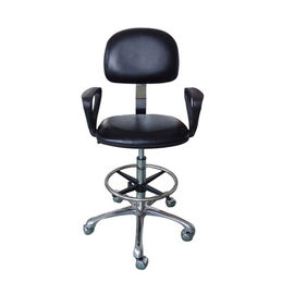 Cadeiras ergonômicas do ESD altura ajustável estática de couro confortável da cadeira do plutônio da anti