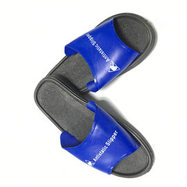 As sapatas de segurança econômicas do ESD do deslizador lavável do PVC colorem a sola superior azul de W/Black