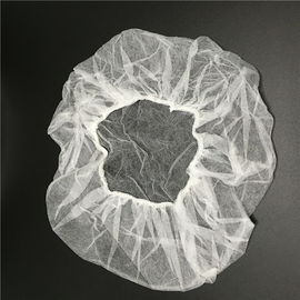 21" tampões Bouffant 10GSM do polipropileno para ambientes do exame/sala de limpeza