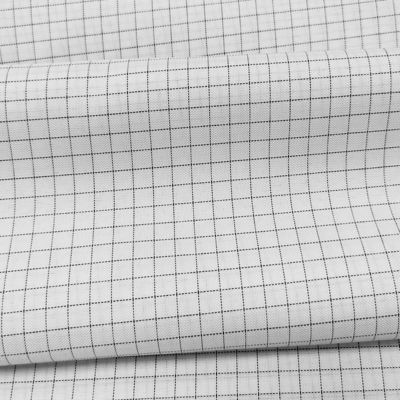 Branco 7MM Grade 65% Poliéster+32% Algodão+2% Fibra de Carbono T/C ESD Tecido Antistático Para Roupas de Sala Limpa