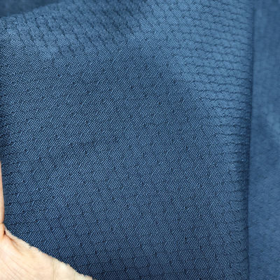 Tecido antistático de 6 mm de diamantes azul de malha para casaco ESD e camisa de polo