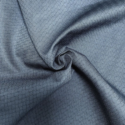 Tecido antistático de 6 mm de diamantes azul de malha para casaco ESD e camisa de polo