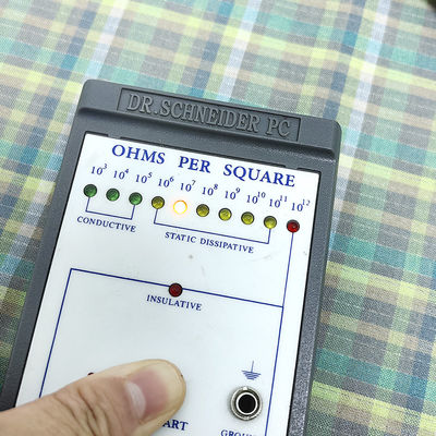Tecido de vestuário de malha condutivo ESD TR Grid Antistático Tecido de roupa de malha