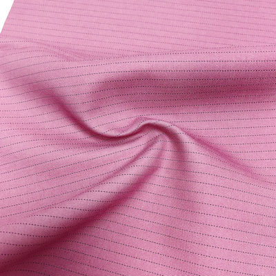 Tecido ESD de 5 mm de faixa rosa 1/2 Tecido TR condutor antistático para vestuário de laboratório