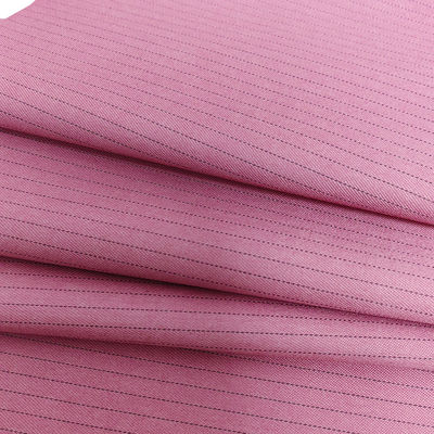 Tecido ESD de 5 mm de faixa rosa 1/2 Tecido TR condutor antistático para vestuário de laboratório