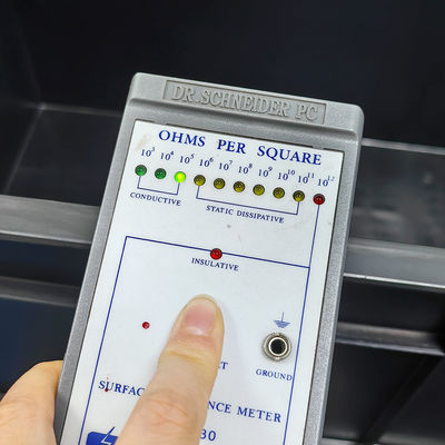 800*400*230mm Caixa de conversão condutora de plástico ESD Caixa de peças eletrônicas Caixa preta anti-estática