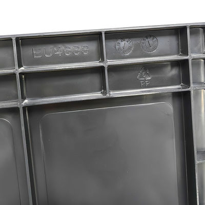 600*400*230mm Caixa de plástico antistático ESD preto Caixa de peças electrónicas Caixa antistática para indústria electrónica