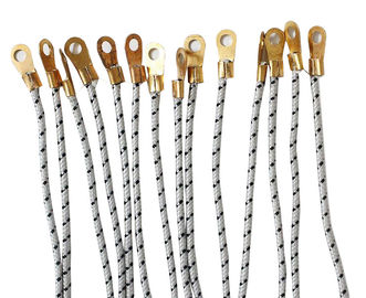 Valor 10e3ohms do diâmetro 6mm ESD do algodão do poliéster da corda do ESD da cortina da sala de limpeza