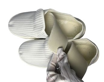 Botas estáticas livres de poeira superiores da lona do ESD anti para a área de trabalho sensível do ESD