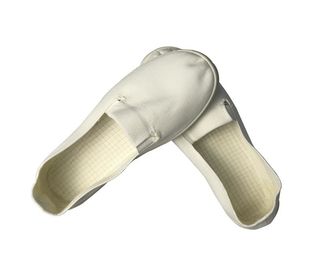 Deslize não a segurança do ESD calça o furo superior da lona não unisex para a eletrônica da precisão