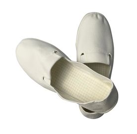 Deslize não a segurança do ESD calça o furo superior da lona não unisex para a eletrônica da precisão